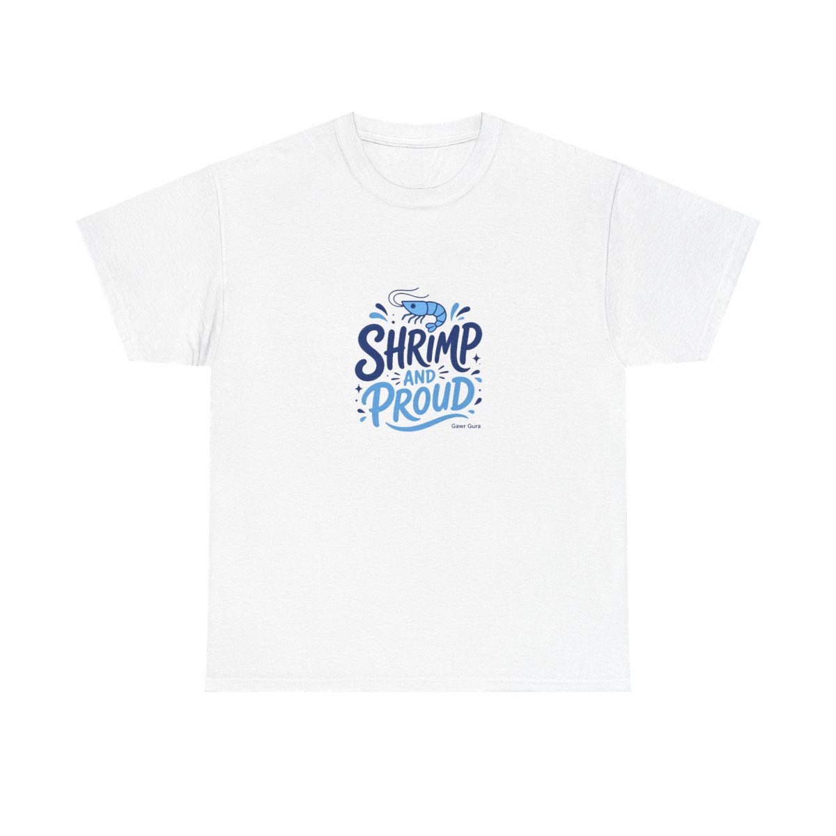 Hololive EN "SHRIMP AND PROUD" Unisex Tee - alternate angle 2, merchandise