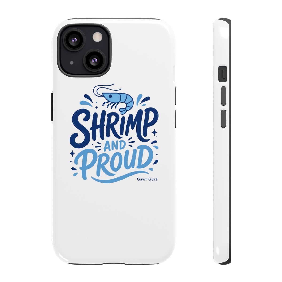 Hololive EN "SHRIMP AND PROUD" Phone Case - alternate angle 2, merchandise