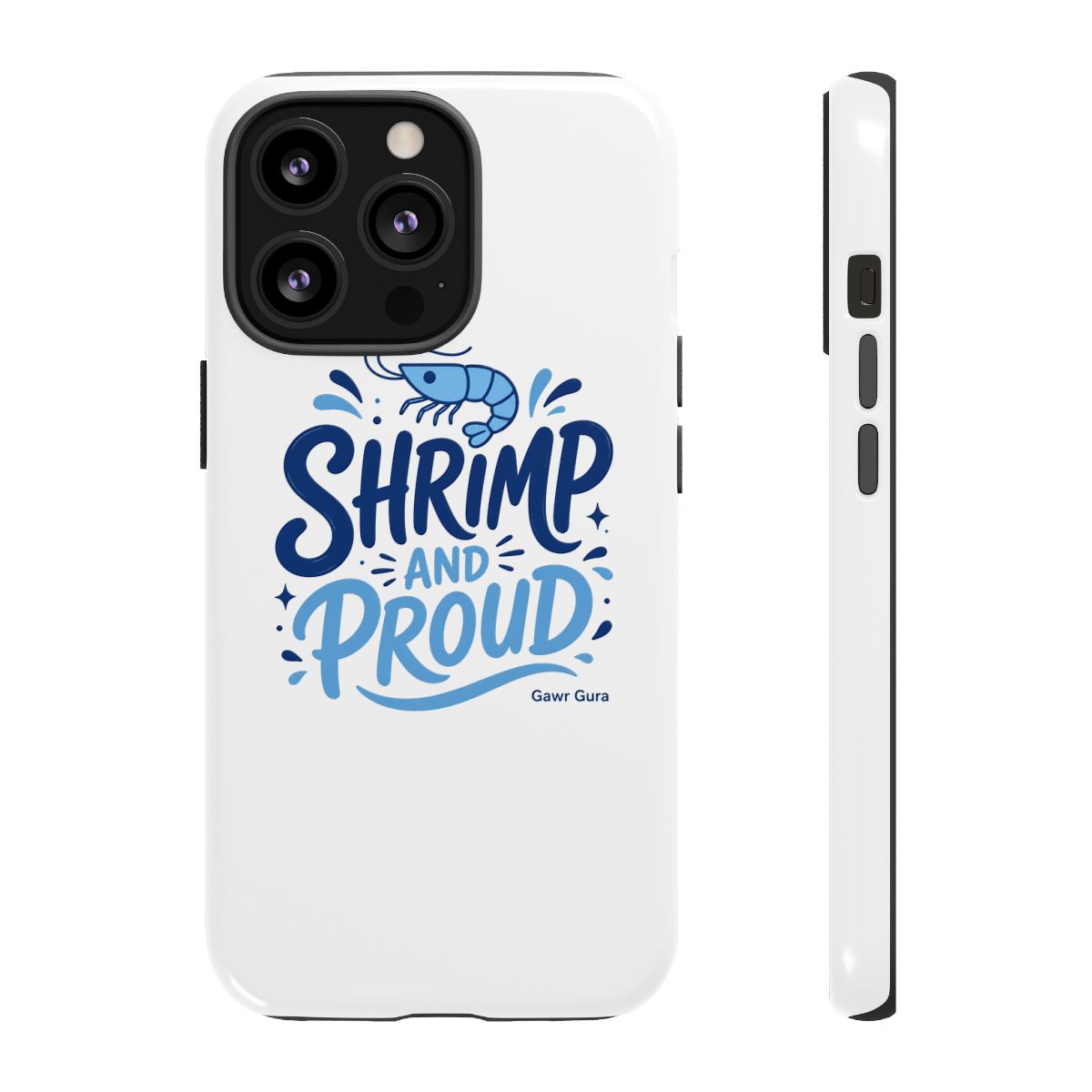 Hololive EN "SHRIMP AND PROUD" Phone Case - alternate angle 3, merchandise
