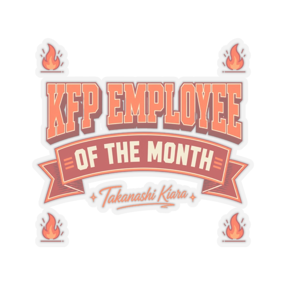 Hololive EN "KFP Employee of the Month" Sticker