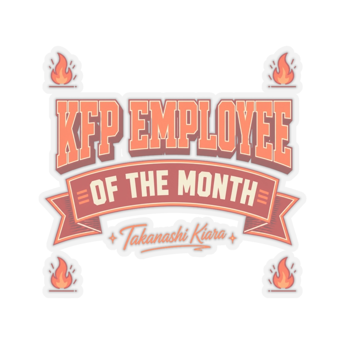 Hololive EN "KFP Employee of the Month" Sticker