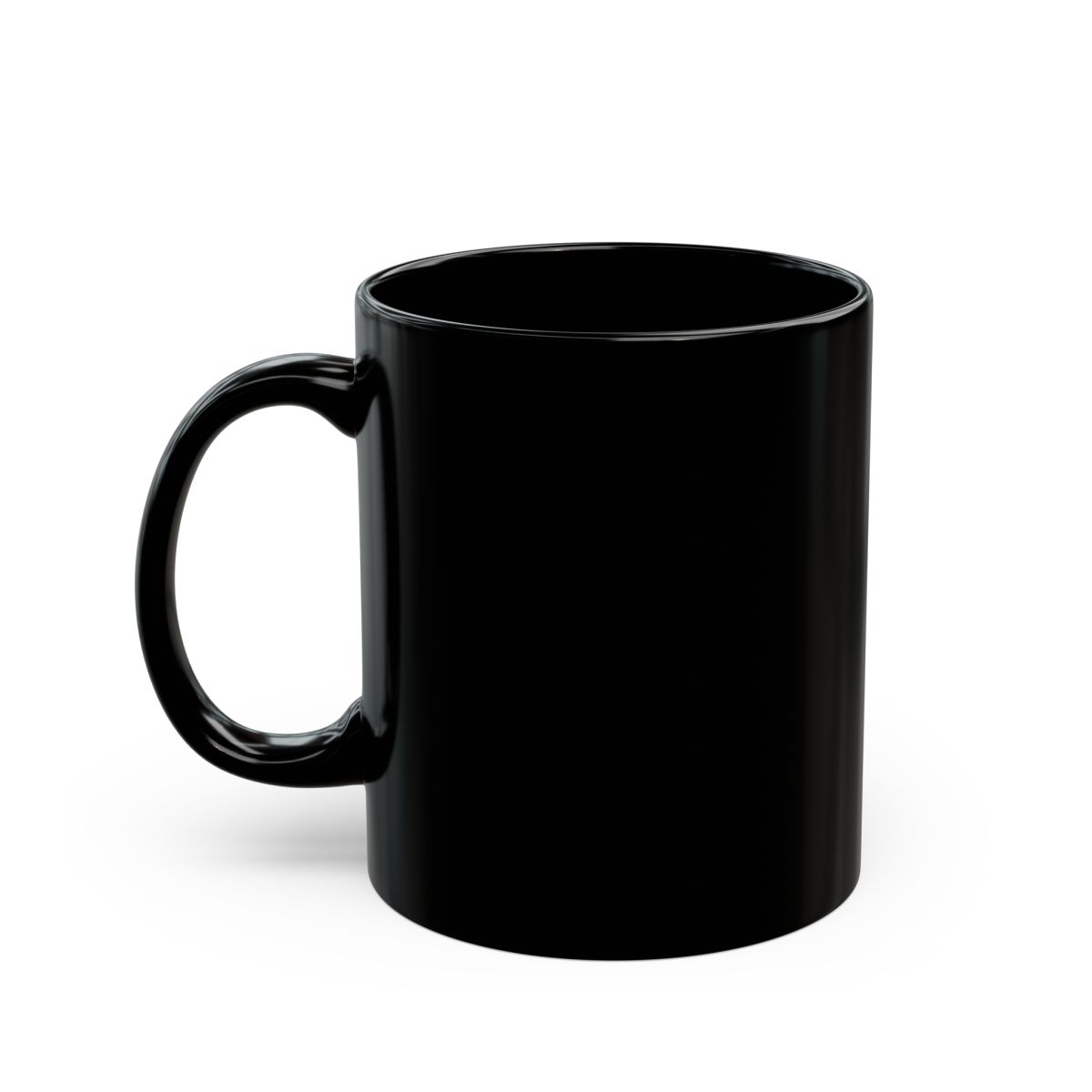 Hololive EN "KFP Employee of the Month" Black Mug - alternate angle 3, merchandise