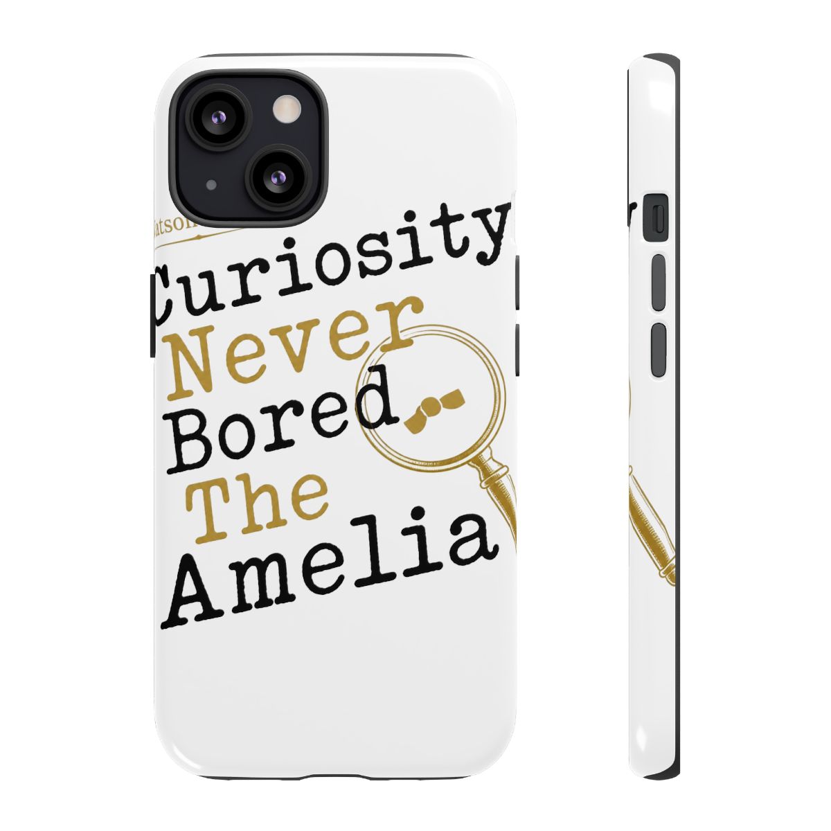 Hololive EN "Curiosity Never Bored The Amelia" Phone Case - Official Phone Cases merchandise
