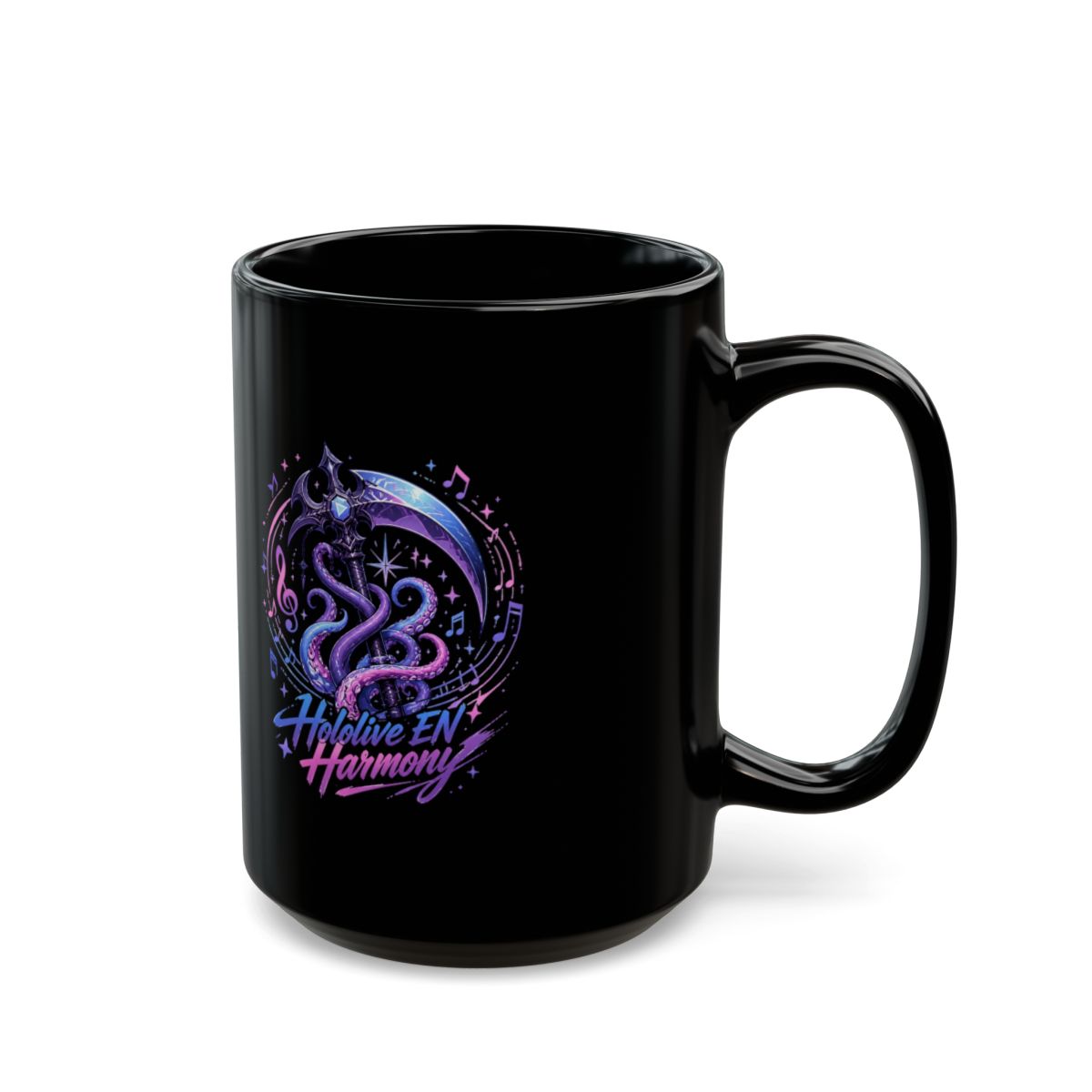 Hololive EN "Hololive EN Harmony" Black Mug - alternate angle 5, merchandise