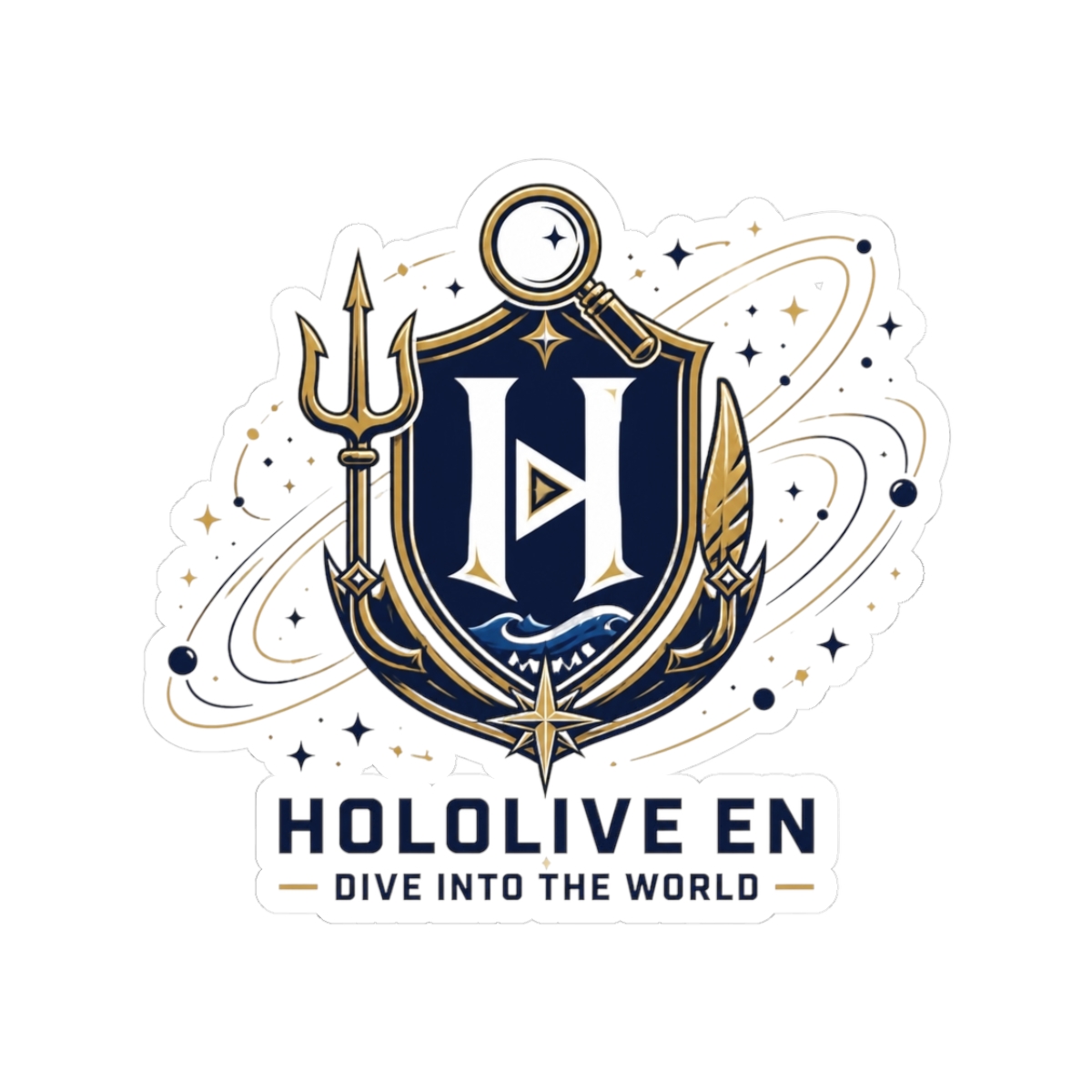 Hololive EN "Hololive EN - Dive into the World" Sticker - alternate angle 3, merchandise