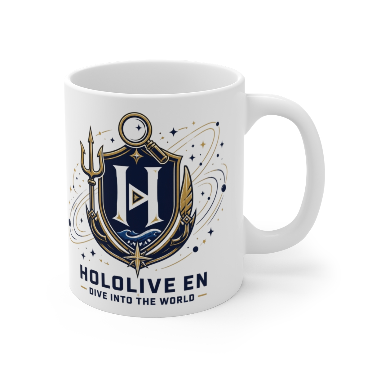 Hololive EN "Hololive EN - Dive into the World" White Mug - Official Mugs & Drinkware merchandise
