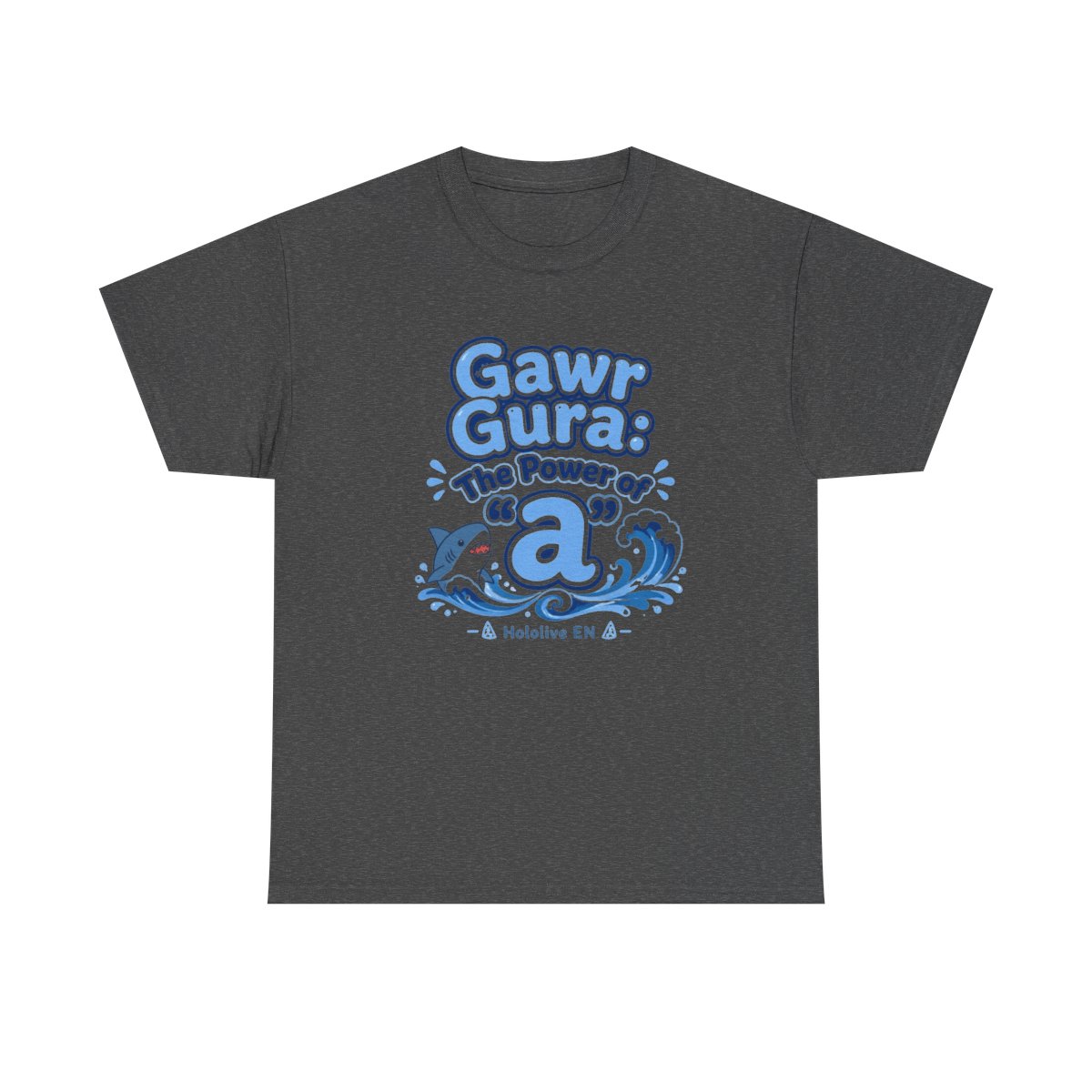 Hololive EN "Gawr Gura: The Power of " Unisex Tee - alternate angle 2, merchandise