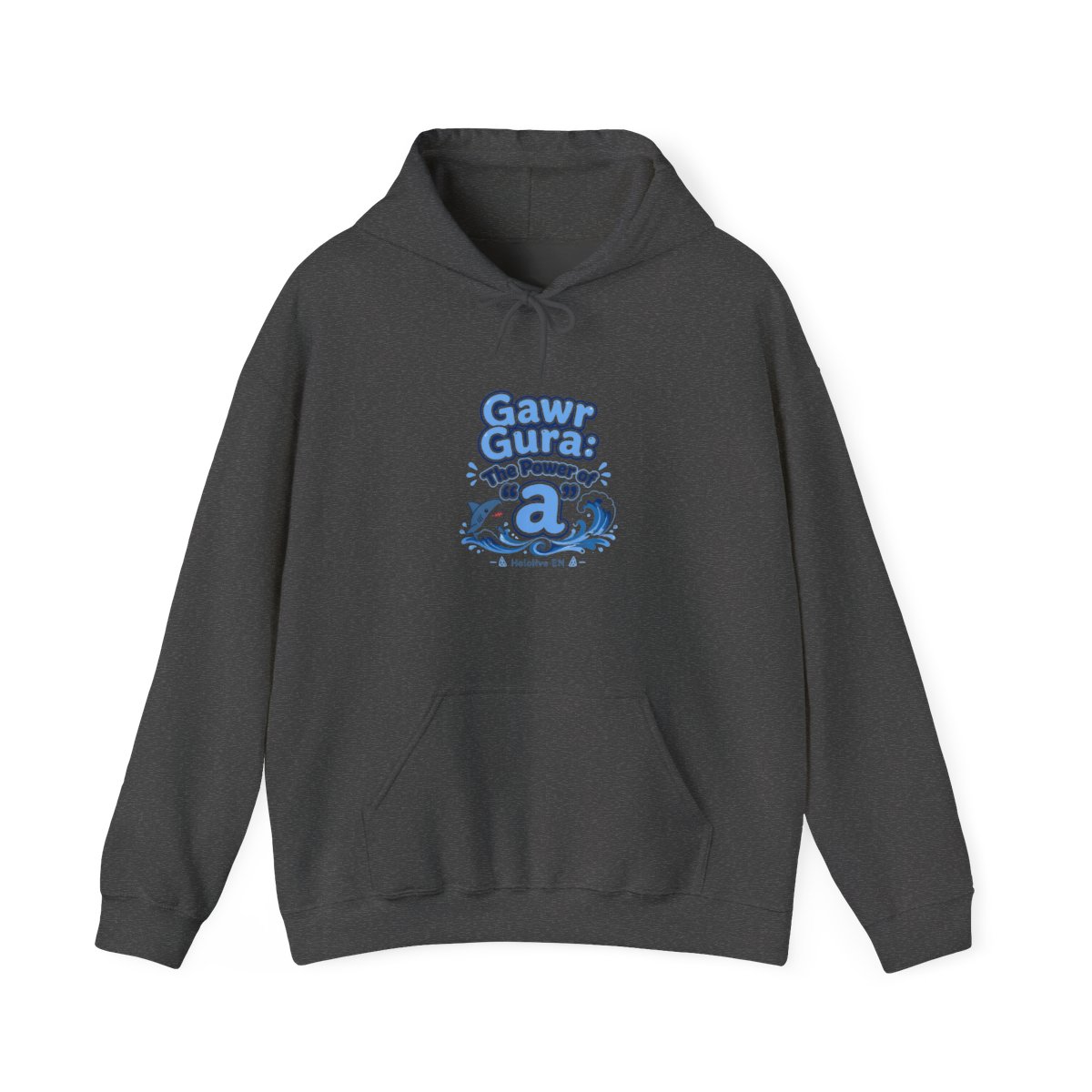 Hololive EN "Gawr Gura: The Power of " Hoodie - alternate angle 2, merchandise
