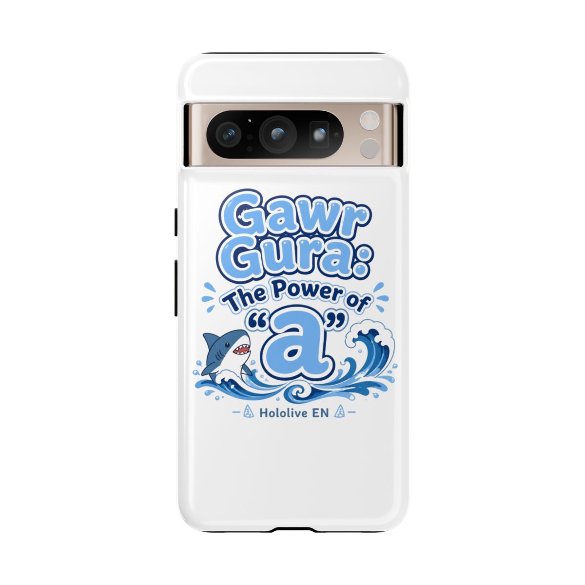 Hololive EN "Gawr Gura: The Power of " Phone Case - alternate angle 5, merchandise