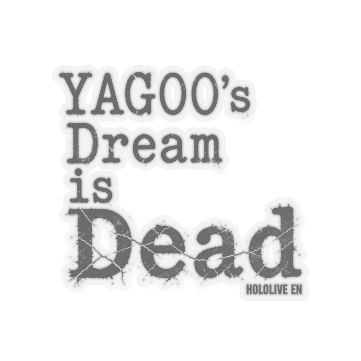 Hololive EN "YAGOO" Sticker - alternate angle 3, merchandise