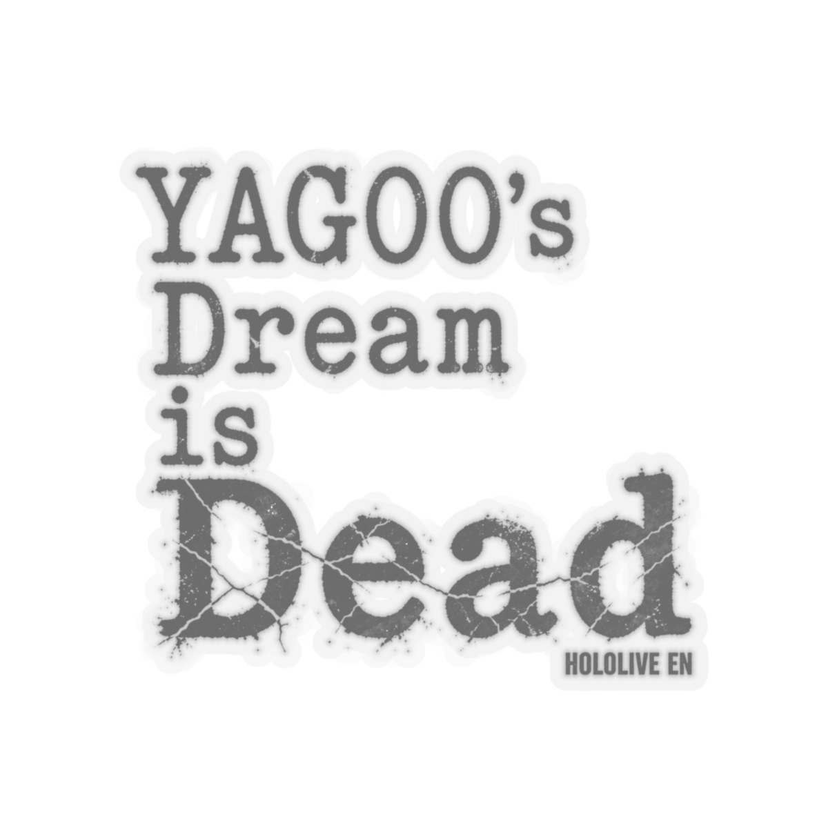 Hololive EN "YAGOO" Sticker - alternate angle 2, merchandise