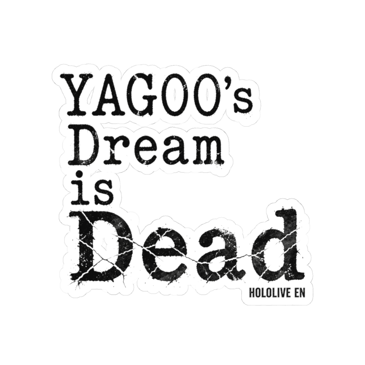Hololive EN "YAGOO" Sticker - Official Stickers merchandise