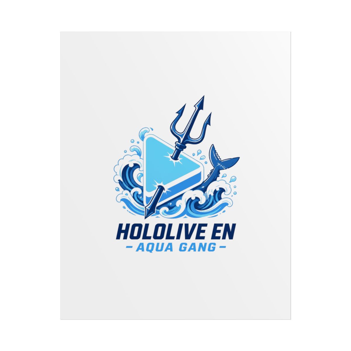 Hololive EN "Hololive EN - Aqua Gang" Poster - Official Posters & Wall Art merchandise