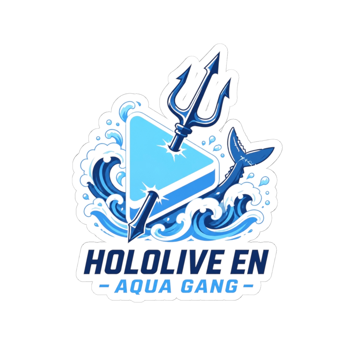 Hololive EN "Hololive EN - Aqua Gang" Sticker - Official Stickers merchandise