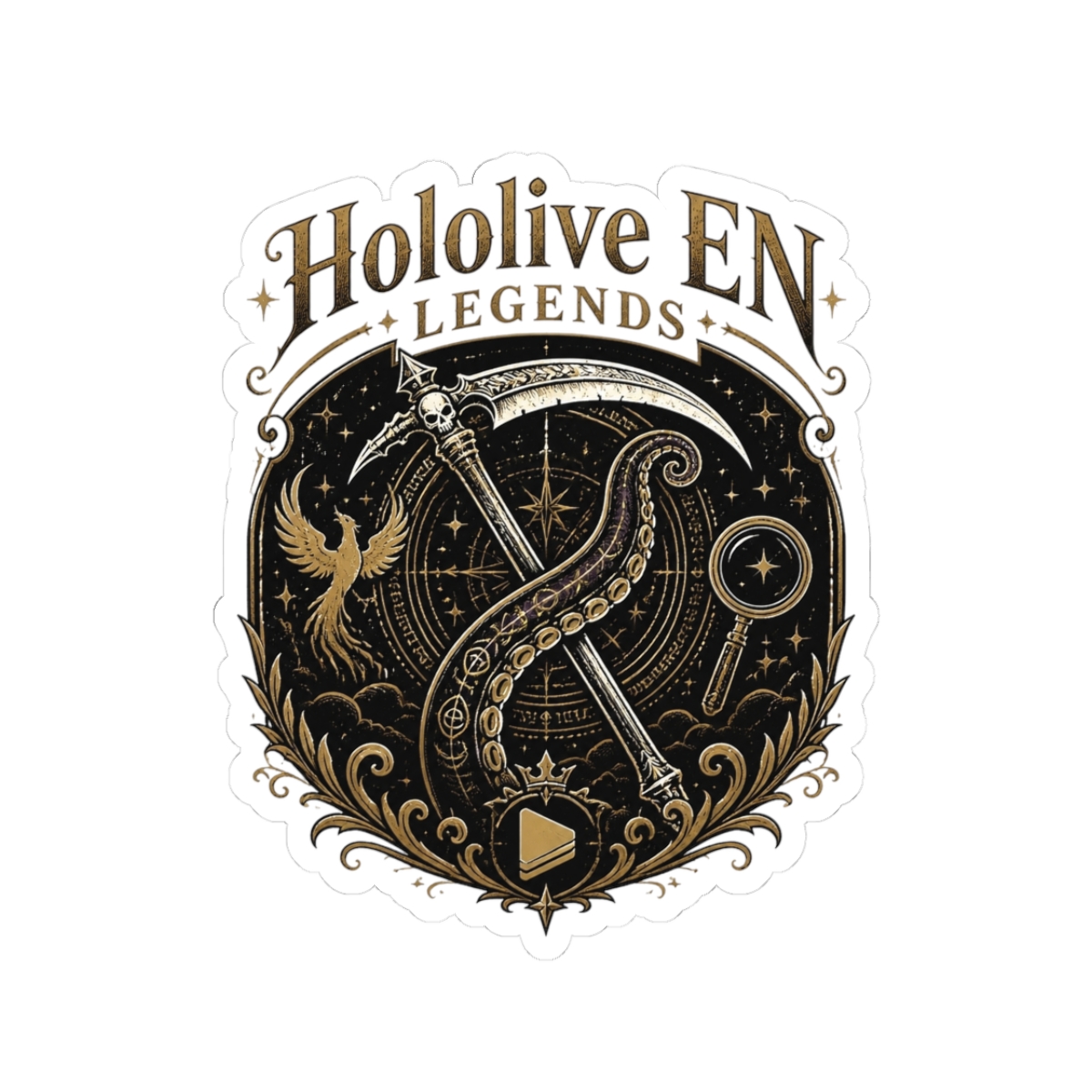 Hololive EN "Hololive EN Legends" Sticker - alternate angle 3, merchandise