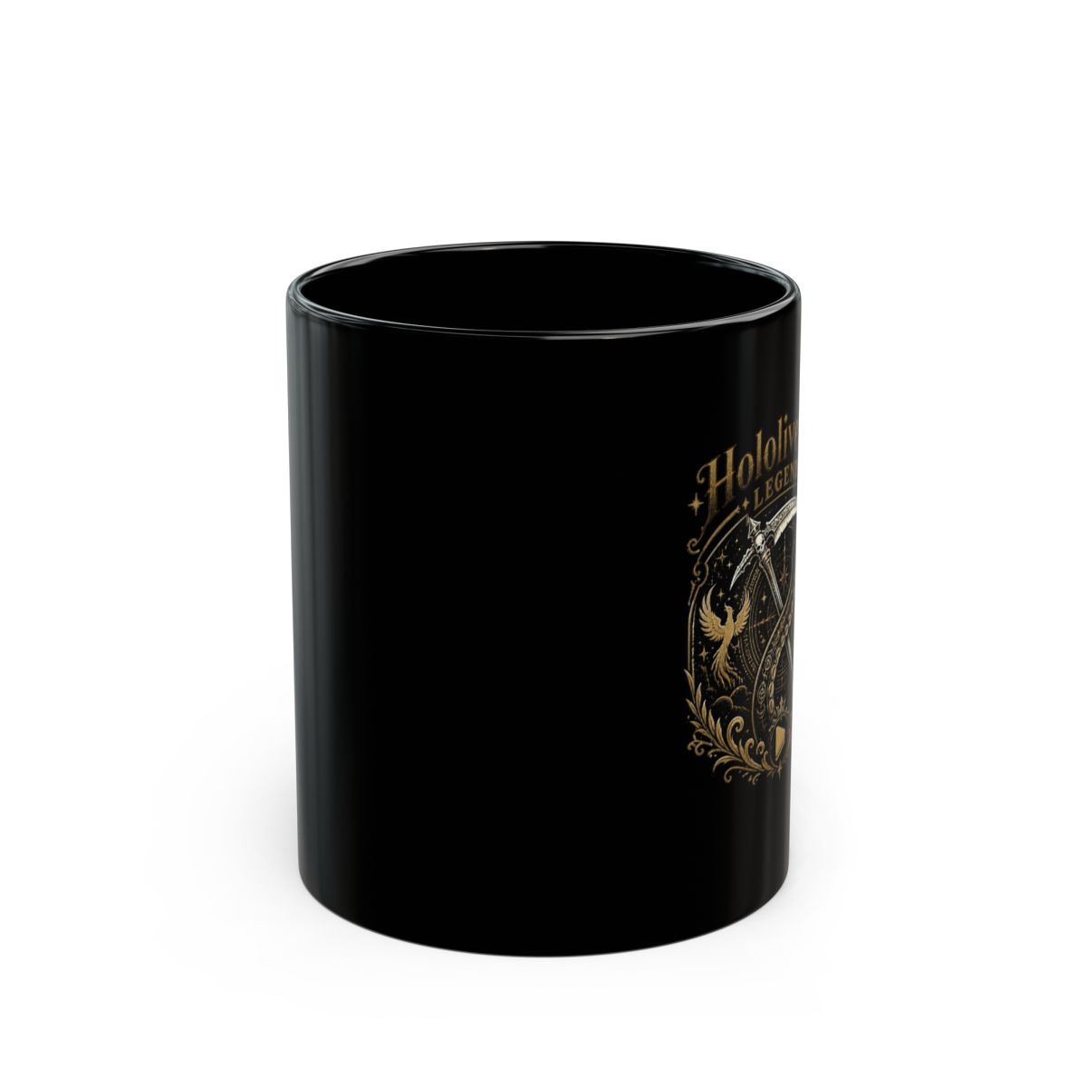 Hololive EN "Hololive EN Legends" Black Mug - alternate angle 1, merchandise