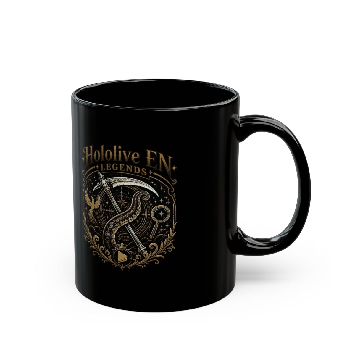 Hololive EN "Hololive EN Legends" Black Mug - Official Mugs & Drinkware merchandise