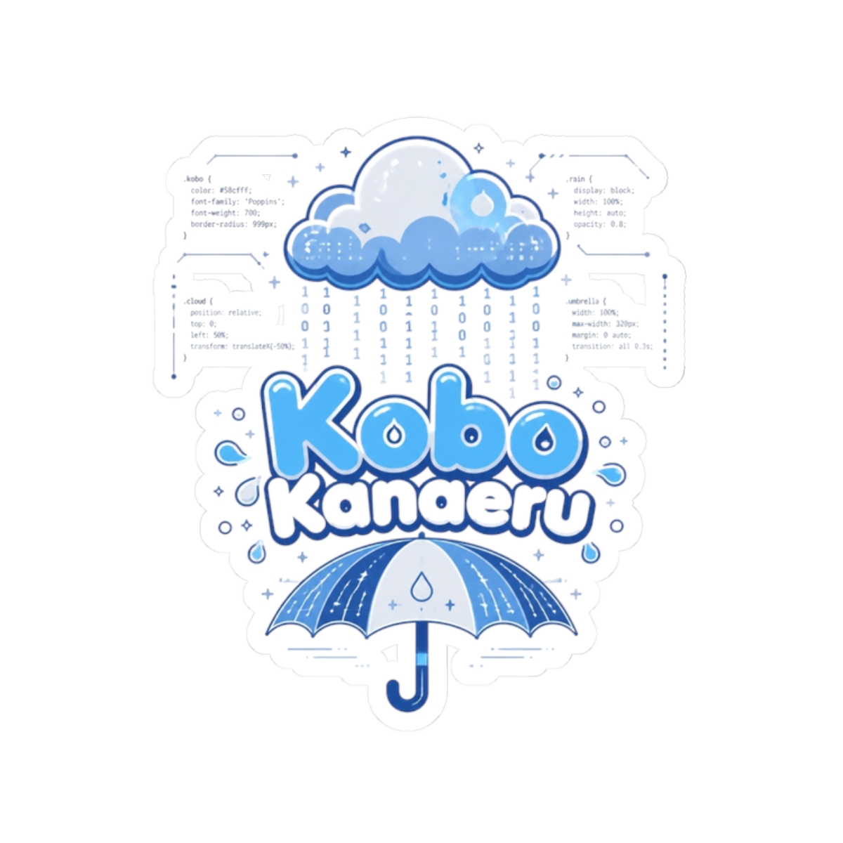 Kobo Kanaeru "Kobo Kanaeru" Sticker - Official Stickers merchandise