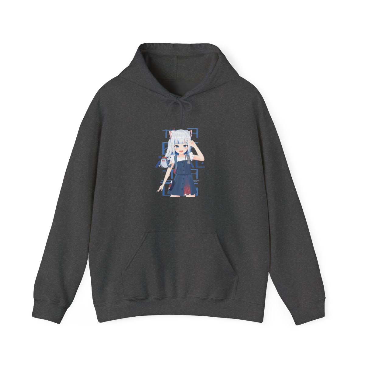 Hololive EN - Gawr Gura Hoodie - alternate angle 3, merchandise
