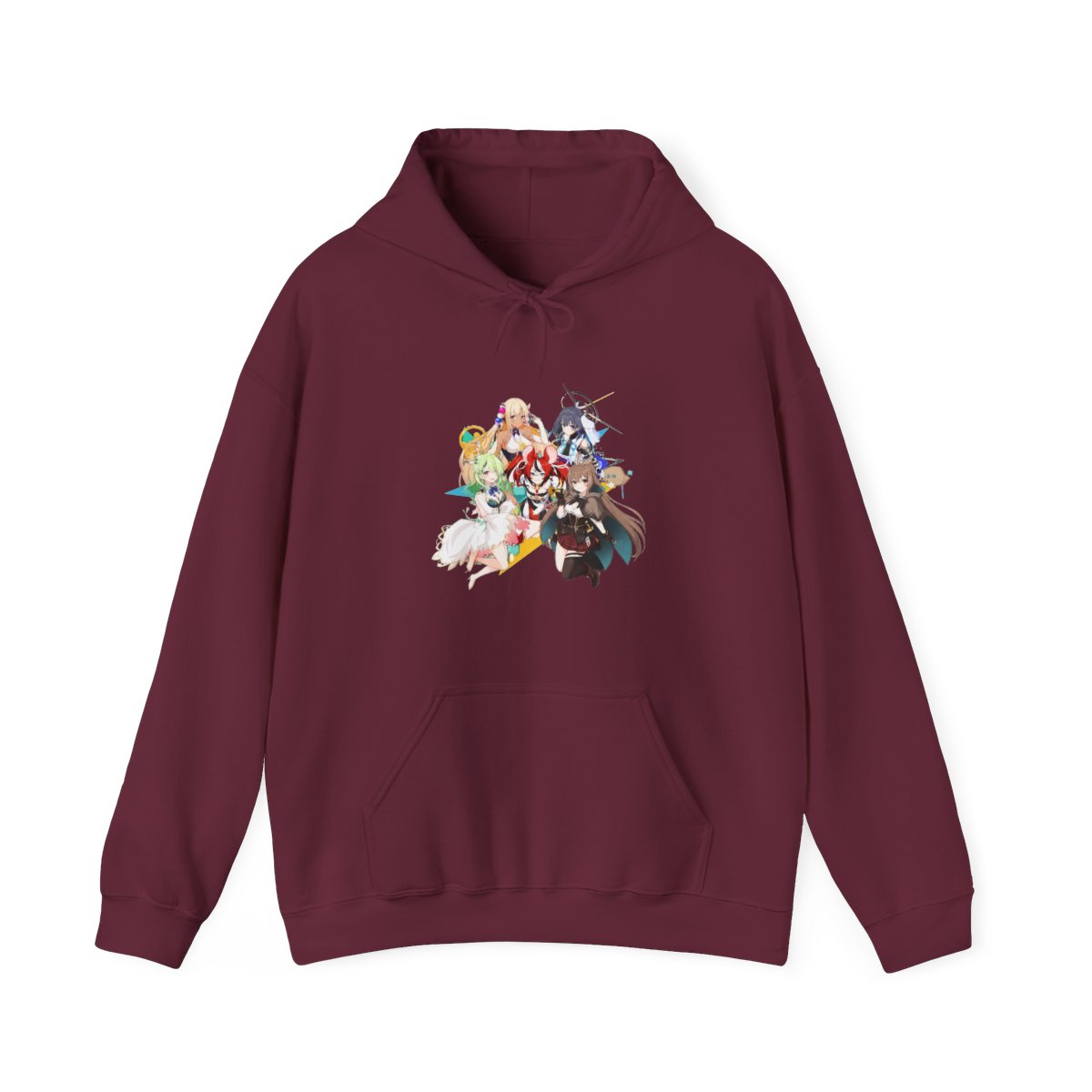 Hololive EN - All Hololive Council (Hakos Baelz, Nanashi Mumei, Tsukumo Sana, Ceres Fauna, Ouro Kronii) Hoodie
