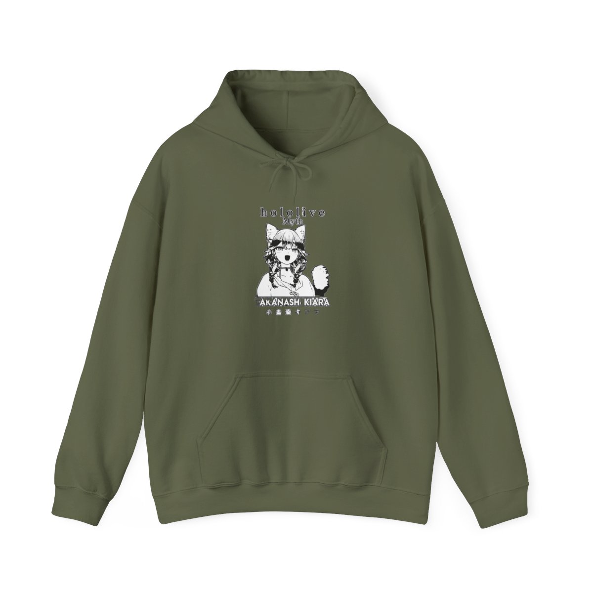 Takanashi Kiara Hololive English HoloMyth Hoodie - alternate angle 2, merchandise