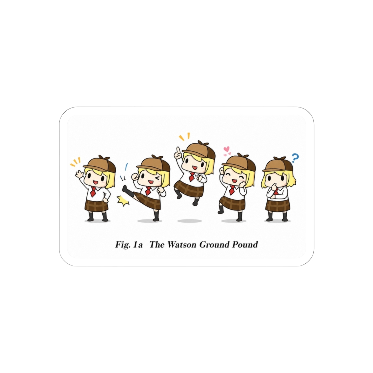 The Amelia Watson Ground Pound Sticker | Hololive EN - Official Stickers merchandise