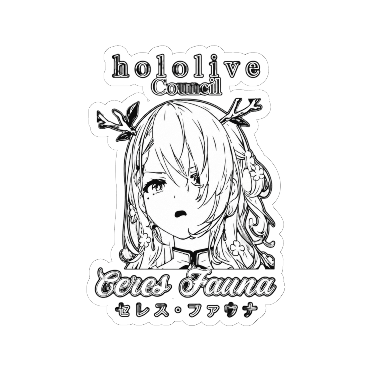Ceres Fauna Hololive English Council Sticker - Official Stickers merchandise