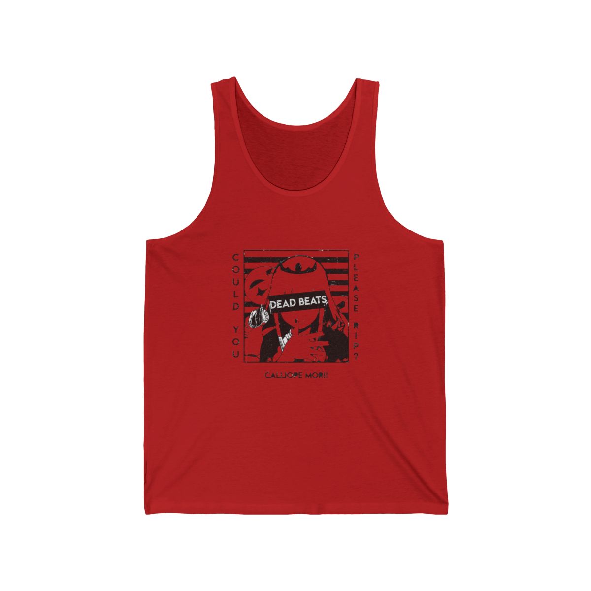 Calliope Mori Glitched Tank Top | Hololive EN - Official Tank Tops merchandise