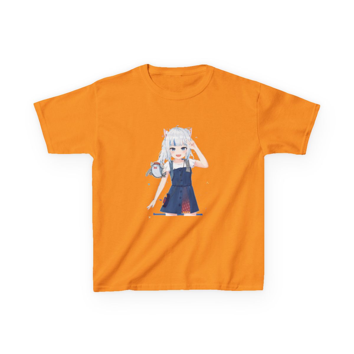 Hololive EN - Gawr Gura Kids T-Shirt - alternate angle 2, merchandise