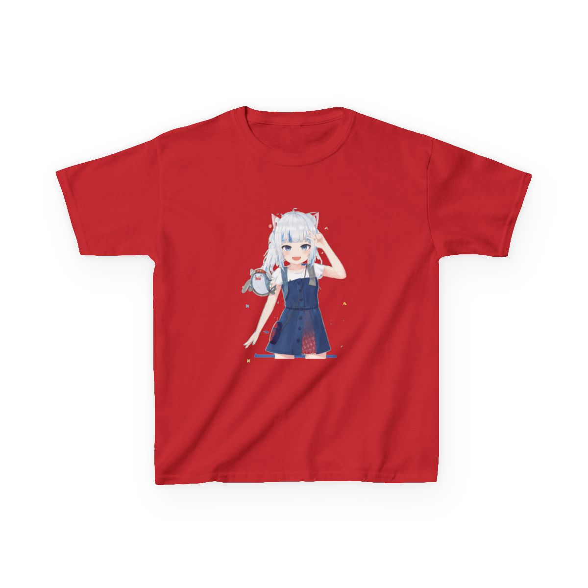 Hololive EN - Gawr Gura Kids T-Shirt - alternate angle 4, merchandise