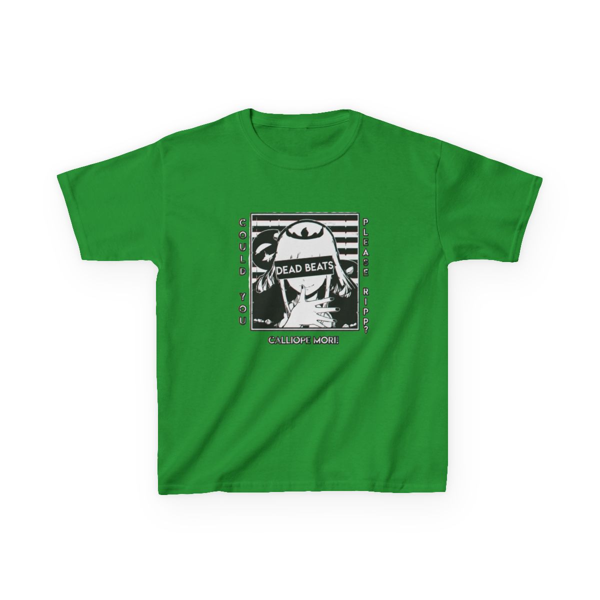 Calliope Mori Glitched Kids T-Shirt | Hololive EN - alternate angle 4, merchandise