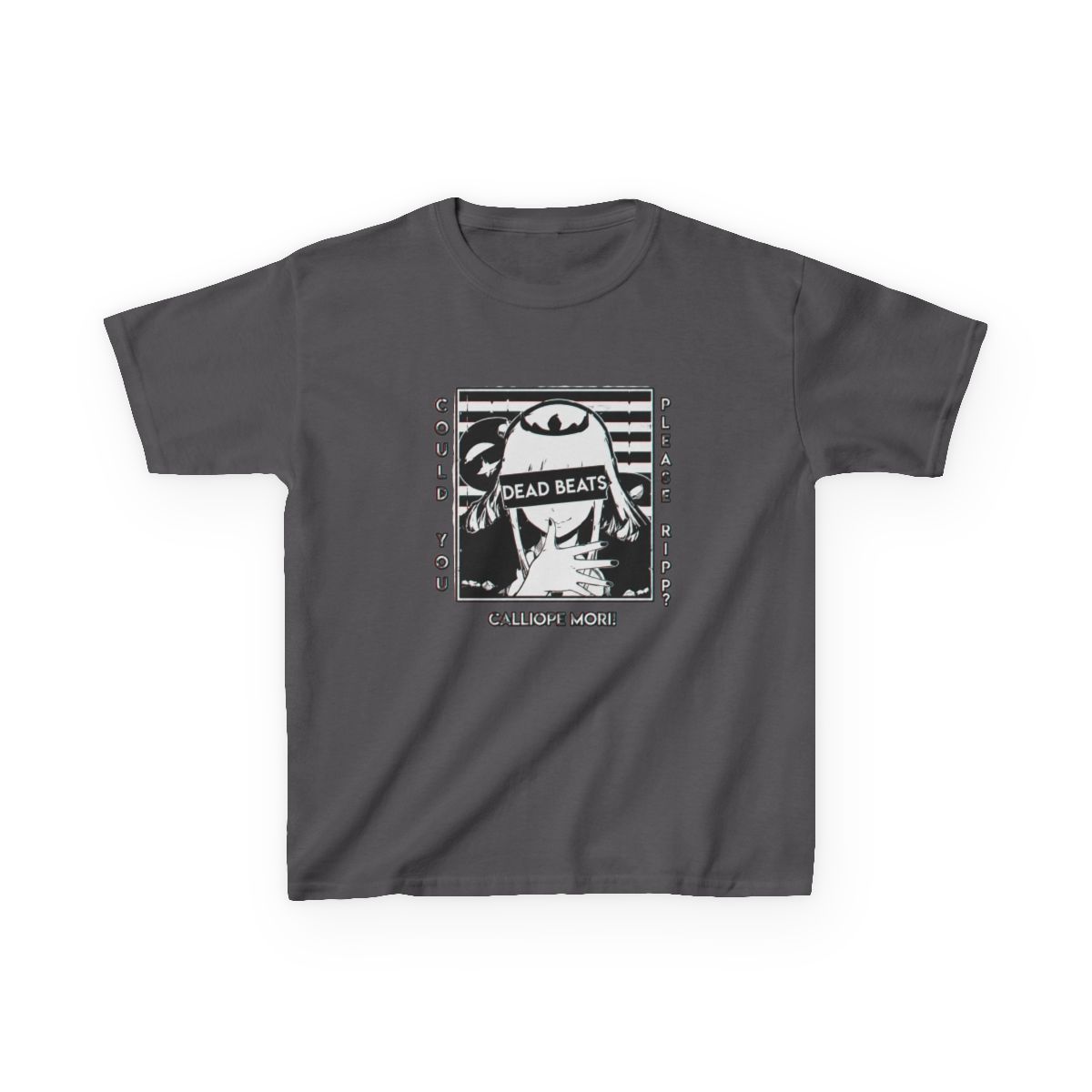Calliope Mori Glitched Kids T-Shirt | Hololive EN - alternate angle 2, merchandise