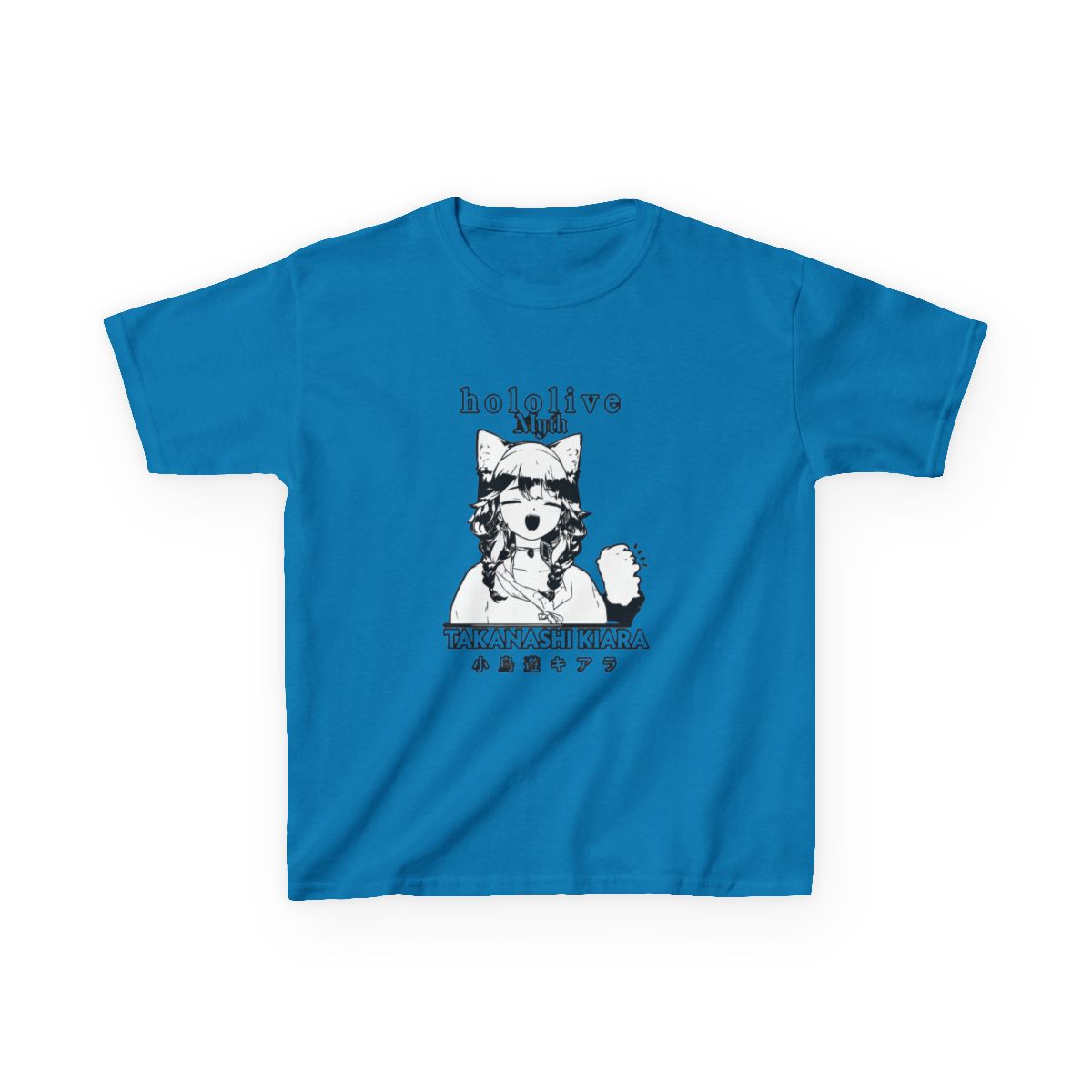 Takanashi Kiara Hololive English HoloMyth Kids T-Shirt - alternate angle 3, merchandise
