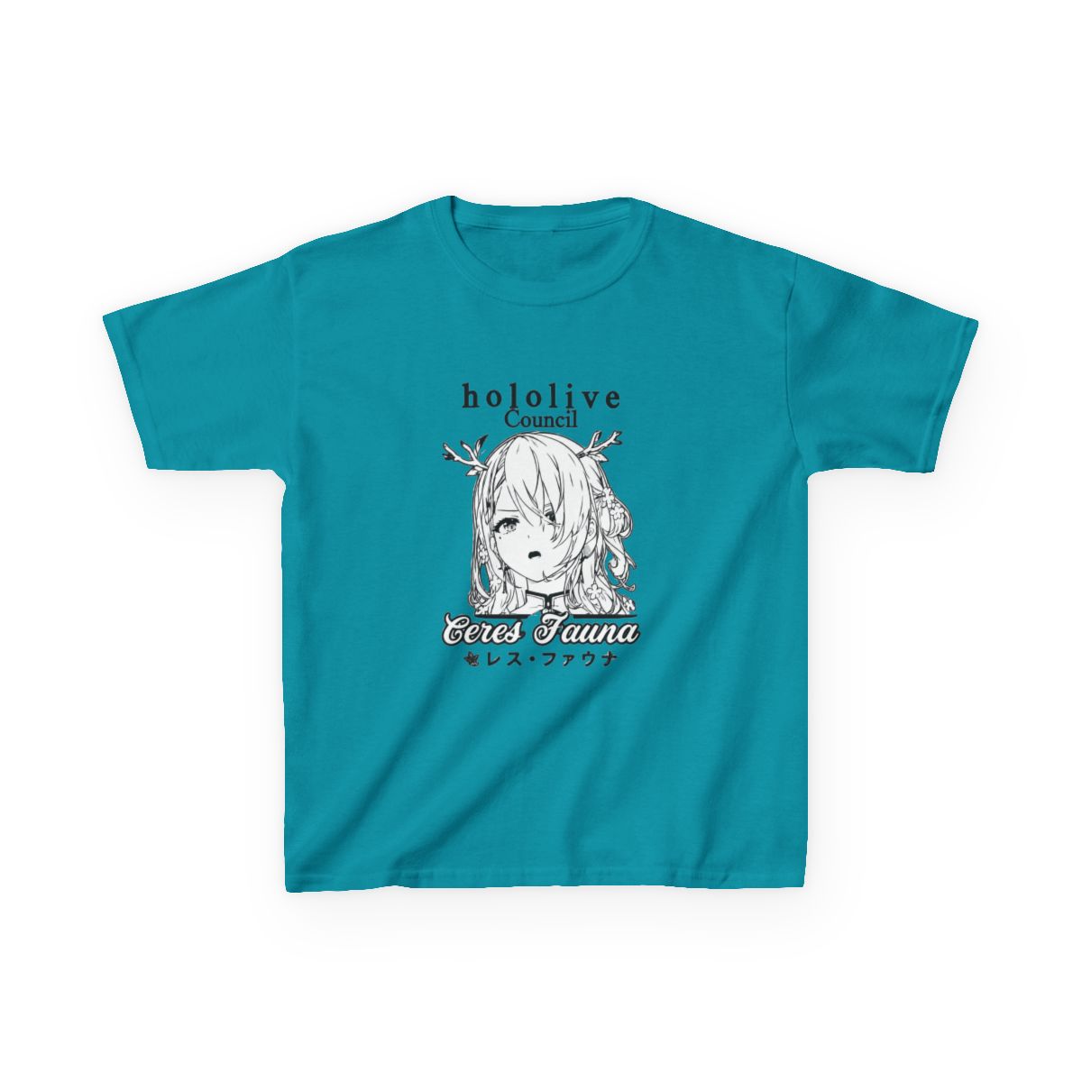 Ceres Fauna Hololive English Council Kids T-Shirt - alternate angle 4, merchandise