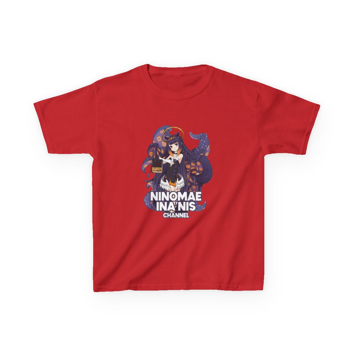 Hololive EN - Ninomae Ina'nis Channel Kids T-Shirt - alternate angle 5, merchandise