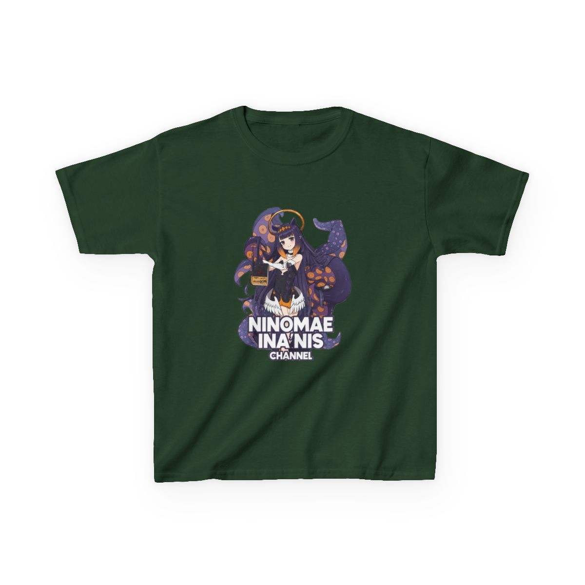 Hololive EN - Ninomae Ina'nis Channel Kids T-Shirt - alternate angle 2, merchandise